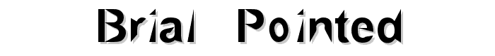 Brial   pointed font